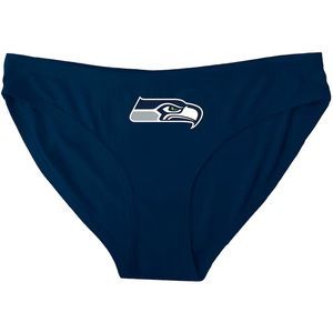 NFL Apparel Womens Navy Blue Seattle Seahawks Solid Logo Panties New with Tags